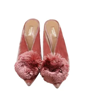 Aquazzura Pink Kitten Heels Size 38 AGC2009