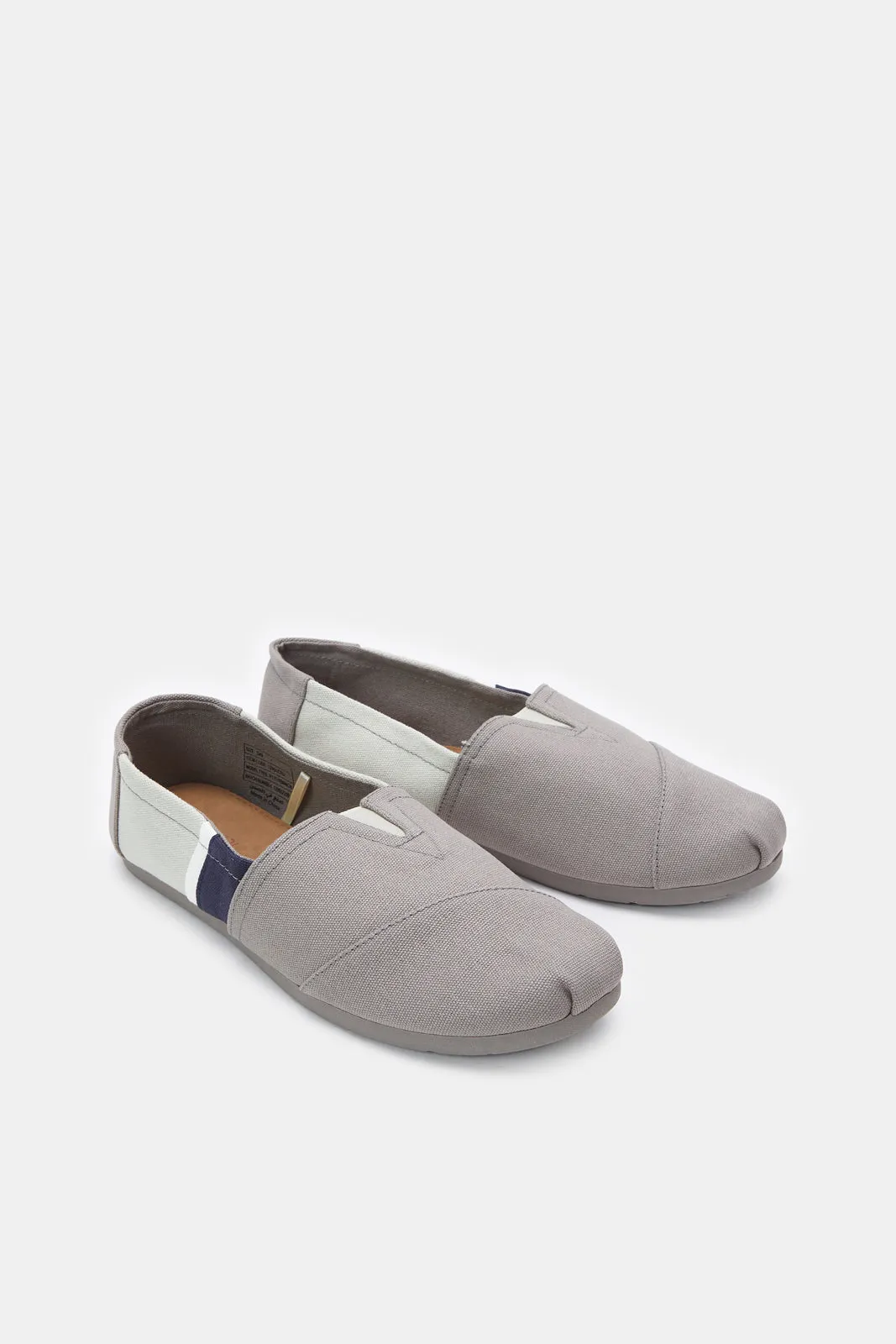 Men Grey Block Slip-On