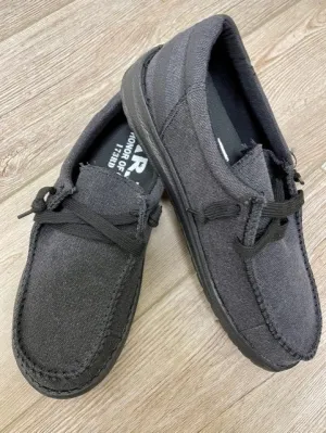 Men In Black Slip On Shoes