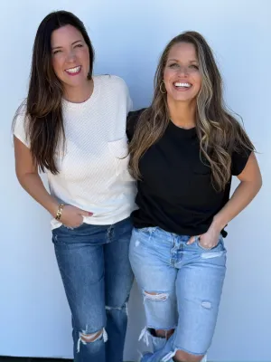 Solid Ribbed Pocket Top - FINAL SALE