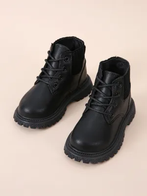 Toddler Minimalist Lace-up Front Boots-FD